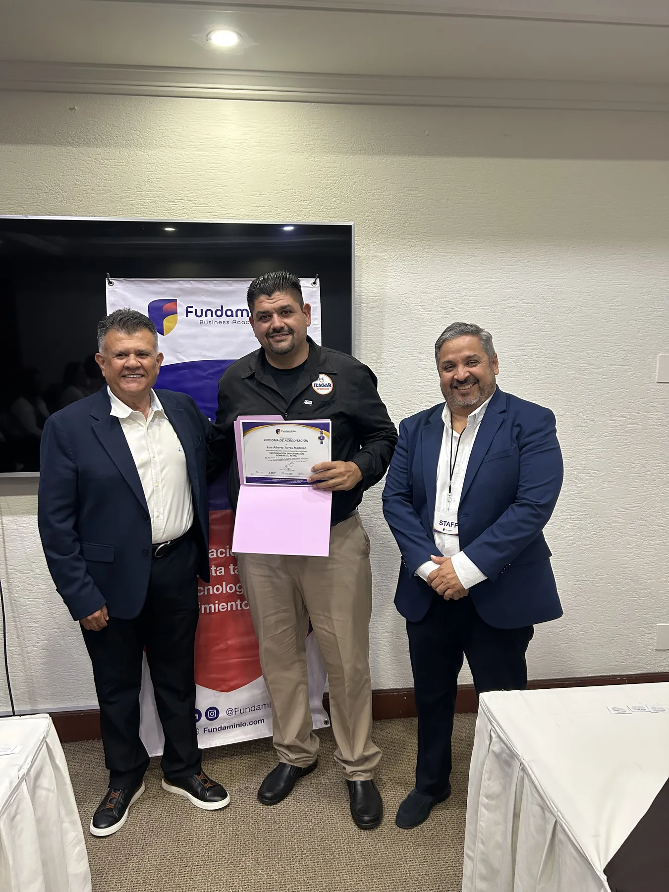 Resultados de capacitación Fundaminio